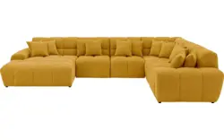 Goossens excellent u bank kubus geel stof - 8252858-goossens-excellent-kubus-bank-stof-geel-01