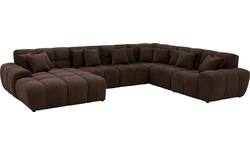 Goossens excellent u bank kubus bruin stof - 8252861-goossens-excellent-kubus-bank-stof-bruin-01