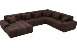Goossens excellent u bank kubus bruin stof - 8252861-goossens-excellent-kubus-bank-stof-bruin-01