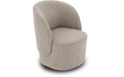 Goossens draaifauteuil gando beige stof - 8252867-goossens-gando-fauteuil-stof-01