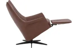 Goossens excellent relaxstoel richard bruin leer - 8252868-goossens-excellent-richard-fauteuil-leer-01