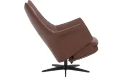 Goossens excellent relaxstoel richard bruin leer - 8252868-goossens-excellent-richard-fauteuil-leer-01