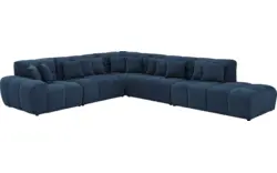 Goossens excellent hoekbank kubus blauw stof - 8252873-goossens-excellent-kubus-bank-stof-blauw-01