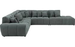 Goossens excellent hoekbank kubus groen stof - 8252874-goossens-excellent-kubus-bank-stof-groen-01