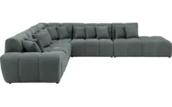 Goossens excellent hoekbank kubus groen stof - 8252874-goossens-excellent-kubus-bank-stof-groen-01
