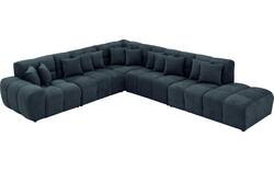 Goossens excellent hoekbank kubus blauw stof - 8252875-goossens-excellent-kubus-bank-stof-blauw-01