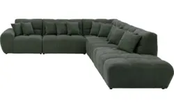 Goossens excellent hoekbank kubus groen stof - 8252876-goossens-excellent-kubus-bank-stof-groen-01