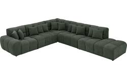 Goossens excellent hoekbank kubus groen stof - 8252876-goossens-excellent-kubus-bank-stof-groen-01