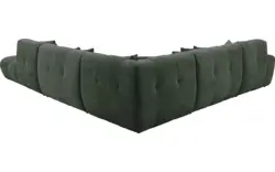Goossens excellent hoekbank kubus groen stof - 8252876-goossens-excellent-kubus-bank-stof-groen-01