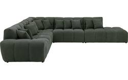 Goossens excellent hoekbank kubus groen stof - 8252876-goossens-excellent-kubus-bank-stof-groen-01