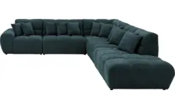 Goossens excellent hoekbank kubus groen stof - 8252877-goossens-excellent-kubus-bank-stof-groen-01