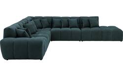 Goossens excellent hoekbank kubus groen stof - 8252877-goossens-excellent-kubus-bank-stof-groen-01
