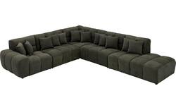 Goossens excellent hoekbank kubus groen stof - 8252878-goossens-excellent-kubus-bank-stof-groen-01