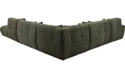 Goossens excellent hoekbank kubus groen stof - 8252878-goossens-excellent-kubus-bank-stof-groen-01