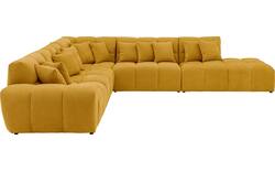 Goossens excellent hoekbank kubus geel stof - 8252880-goossens-excellent-kubus-bank-stof-geel-01