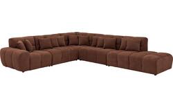 Goossens excellent hoekbank kubus bruin stof - 8252882-goossens-excellent-kubus-bank-stof-bruin-02