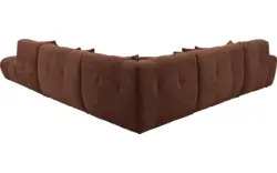 Goossens excellent hoekbank kubus bruin stof - 8252882-goossens-excellent-kubus-bank-stof-bruin-01