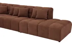 Goossens excellent hoekbank kubus bruin stof - 8252882-goossens-excellent-kubus-bank-stof-bruin-01