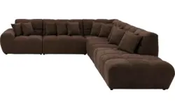 Goossens excellent hoekbank kubus bruin stof - 8252883-goossens-excellent-kubus-bank-stof-bruin-01