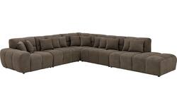 Goossens excellent hoekbank kubus bruin stof - 8252884-goossens-excellent-kubus-bank-stof-bruin-02