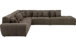 Goossens excellent hoekbank kubus bruin stof - 8252884-goossens-excellent-kubus-bank-stof-bruin-01