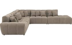 Goossens excellent hoekbank kubus bruin stof - 8252886-goossens-excellent-kubus-bank-stof-bruin-01