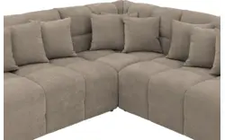 Goossens excellent hoekbank kubus bruin stof - 8252886-goossens-excellent-kubus-bank-stof-bruin-01