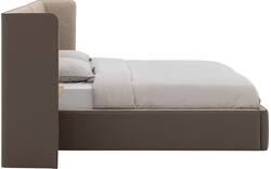 Goossens gestoffeerd bedframe burano storage bruin kunstleer - 8252935-goossens-burano-storage-bedframe-kunstleer-01