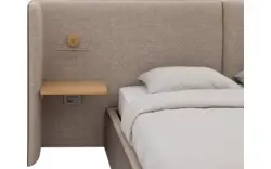 Goossens gestoffeerd bedframe burano storage bruin kunstleer - 8252935-goossens-burano-storage-bedframe-kunstleer-01