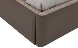 Goossens gestoffeerd bedframe burano storage bruin kunstleer - 8252935-goossens-burano-storage-bedframe-kunstleer-01