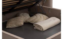 Goossens gestoffeerd bedframe burano storage bruin kunstleer - 8252935-goossens-burano-storage-bedframe-kunstleer-01