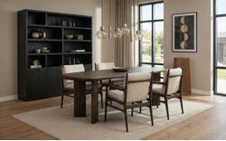 Goossens eettafel slim donker bruin eiken - 8252121-goossens-slim-eettafel-eiken-donker-bruin-02