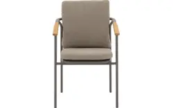 Goossens tuinstoel viesta bruin buitenstof - 8252951-goossens-viesta-tuinstoelen-buitenstof-01