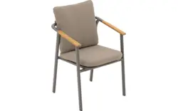 Goossens tuinstoel viesta bruin buitenstof - 8252951-goossens-viesta-tuinstoelen-buitenstof-01