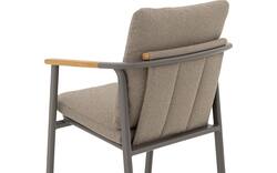 Goossens tuinstoel viesta bruin buitenstof - 8252951-goossens-viesta-tuinstoelen-buitenstof-01