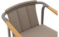 Goossens tuinstoel viesta bruin buitenstof - 8252951-goossens-viesta-tuinstoelen-buitenstof-01