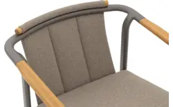 Goossens tuinstoel viesta bruin buitenstof - 8252951-goossens-viesta-tuinstoelen-buitenstof-01