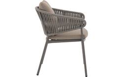 Goossens tuinstoel vasto bruin buitenstof - 8252955-goossens-vasto-tuinstoelen-buitenstof-01
