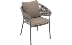 Goossens tuinstoel vasto bruin buitenstof - 8252955-goossens-vasto-tuinstoelen-buitenstof-01