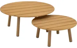 Goossens salontafel voor buiten bari blank teak - 8252961-goossens-bari-tuintafels-teak-02