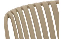 Goossens tuinstoel lygeke bruin kunststof - 8252966-goossens-lygeke-tuinstoelen-kunststof-01