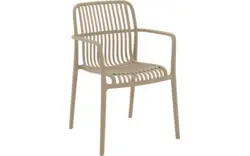 Goossens tuinstoel jelke bruin kunststof - 8252974-goossens-jelke-tuinstoelen-kunststof-01