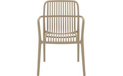 Goossens tuinstoel jelke bruin kunststof - 8252974-goossens-jelke-tuinstoelen-kunststof-01