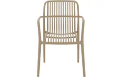 Goossens tuinstoel jelke bruin kunststof - 8252974-goossens-jelke-tuinstoelen-kunststof-01