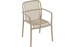 Goossens tuinstoel jelke bruin kunststof - 8252974-goossens-jelke-tuinstoelen-kunststof-01