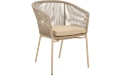 Goossens tuinstoel ravello beige buitenstof - 8252988-goossens-ravello-tuinstoelen-buitenstof-01