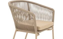 Goossens tuinstoel ravello beige buitenstof - 8252988-goossens-ravello-tuinstoelen-buitenstof-01