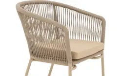 Goossens tuinstoel ravello beige buitenstof - 8252988-goossens-ravello-tuinstoelen-buitenstof-01