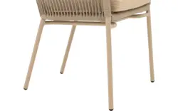 Goossens tuinstoel ravello beige buitenstof - 8252988-goossens-ravello-tuinstoelen-buitenstof-01