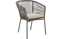Goossens tuinstoel ravello bruin buitenstof - 8252989-goossens-ravello-tuinstoelen-buitenstof-01